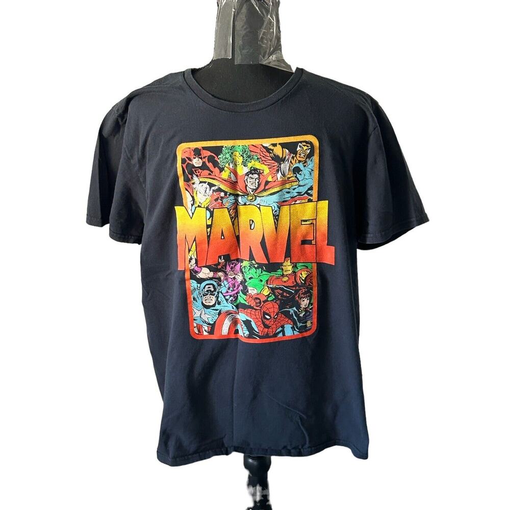 Marvel Large T-Shirt Spider-Man Falcon Hulk Black Widow Captain America Thor